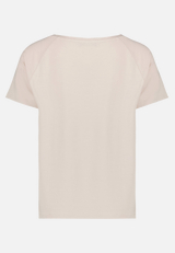 Blusenshirt  mit Print und Glitzer / Rückseite