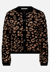Strick-Cardigan mit Jacquard / Vorderseite