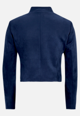Bikerjacke mit Stehkragen / Rückseite