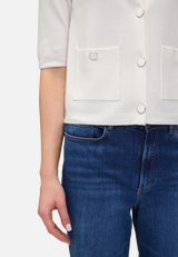 Strick-Cardigan mit Knopfleiste / Detailbild