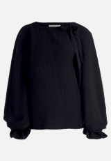 Casual-Bluse mit Schleifenknoten / Vorderseite