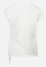 Strukturshirt mit Tunnelzug / Rückseite