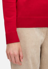 Basic-Strickpullover mit Stehkragen / Detailbild