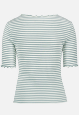 Shirt gestreift mit Raffung / Rückseite