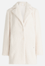 Plüschjacke mit Reverskragen / Vorderseite