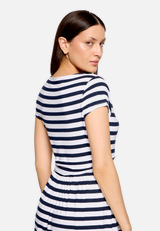 Jerseykleid mit Streifen / Detailbild
