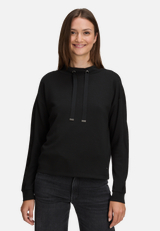 Sweatshirt mit Stehkragen / Modellfoto Vorderseite