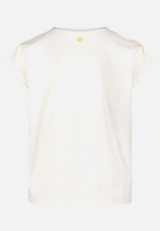 Rundhals-Shirt mit Placement / Rückseite