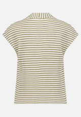 Ringelshirt mit V-Ausschnitt / Rückseite