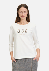 Casual-Shirt mit Print / Modellfoto Vorderseite