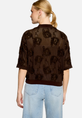 Blouson mit Fledermausärmeln / Modellfoto Rückseite