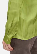 Satin-Bluse langarm / Detailbild