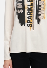 Basic Shirt mit Placement / Detailbild