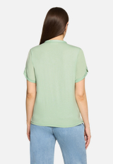 Blusenshirt kurzarm / Modellfoto Rückseite