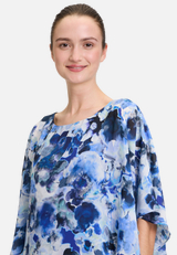 Cocktailkleid mit Blumenprint / Detailbild