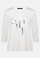 Basic Shirt mit Placement / Vorderseite