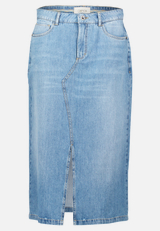 Jeansrock mit Waschung / Vorderseite