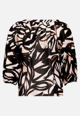 Schlupfbluse mit Print / Rückseite
