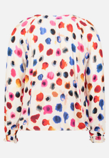Casual-Bluse mit Raffung / Rückseite