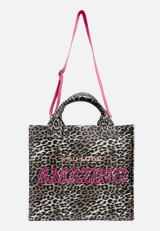 Shopper im Leo-Look / Vorderseite