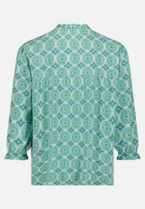 Casual-Bluse mit Raffung / Rückseite