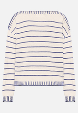 Strickpullover mit U-Boot-Ausschnitt / Rückseite