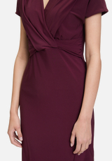 Jerseykleid mit Raffung / Detailbild