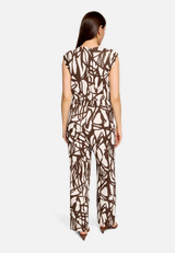 Jumpsuit mit Muster / Modellfoto Rückseite
