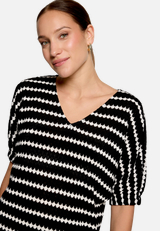 Strickshirt  mit Streifen / Detailbild
