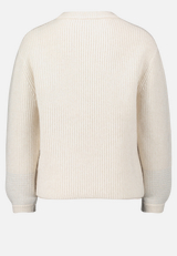 Strickpullover mit Schmuckkanten / Rückseite