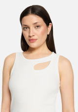 Basic-Top mit Rundhalsausschnitt / Detailbild