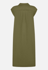Casual-Kleid mit Kragen / Rückseite