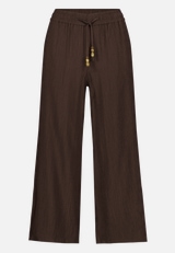 Stoffhose 7/8 mit Bindedetail  / Vorderseite