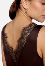 Satin-Top mit Spitze  / Detailbild
