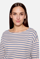 Oversized-Shirt  mit Streifen  / Detailbild