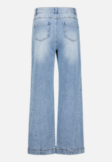 Stretch-Jeans mit Waschung / Rückseite