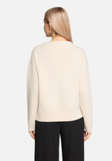 Sweatshirt mit Stehkragen / Modellfoto Rückseite