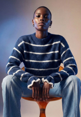 Pullover gestreift mit Wolle / Imagebild