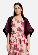 Chiffonstola mit 3/4 Arm / Modellfoto Vorderseite