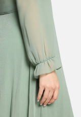 Bolero-Jacke mit gekräuseltem Ausschnitt / Detailbild