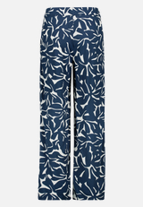 Stoffhose mit Blumenmuster  / Rückseite