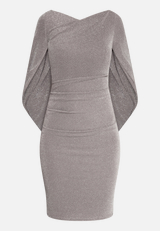 Cocktailkleid im Glitzer-Look / Vorderseite