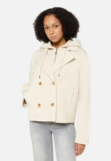 Kapuzenjacke mit abnehmbarer Kapuze / Modellfoto Vorderseite