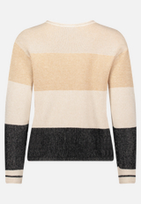 Strickpullover mit Rippenstruktur / Rückseite