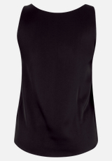 Satin-Bluse mit V-Ausschnitt / Rückseite