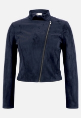 Bikerjacke mit Reißverschluss / Vorderseite