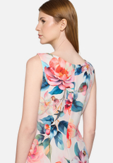 Cocktailkleid mit Blumenprint / Detailbild