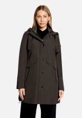 Outdoorjacke mit abnehmbarer Kapuze / Modellfoto Vorderseite