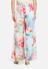 Marlene-Hose mit Blumenprint / Modellfoto Rückseite
