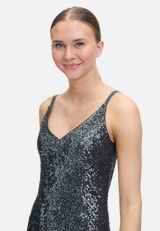 Abendkleid mit Pailletten / Detailbild